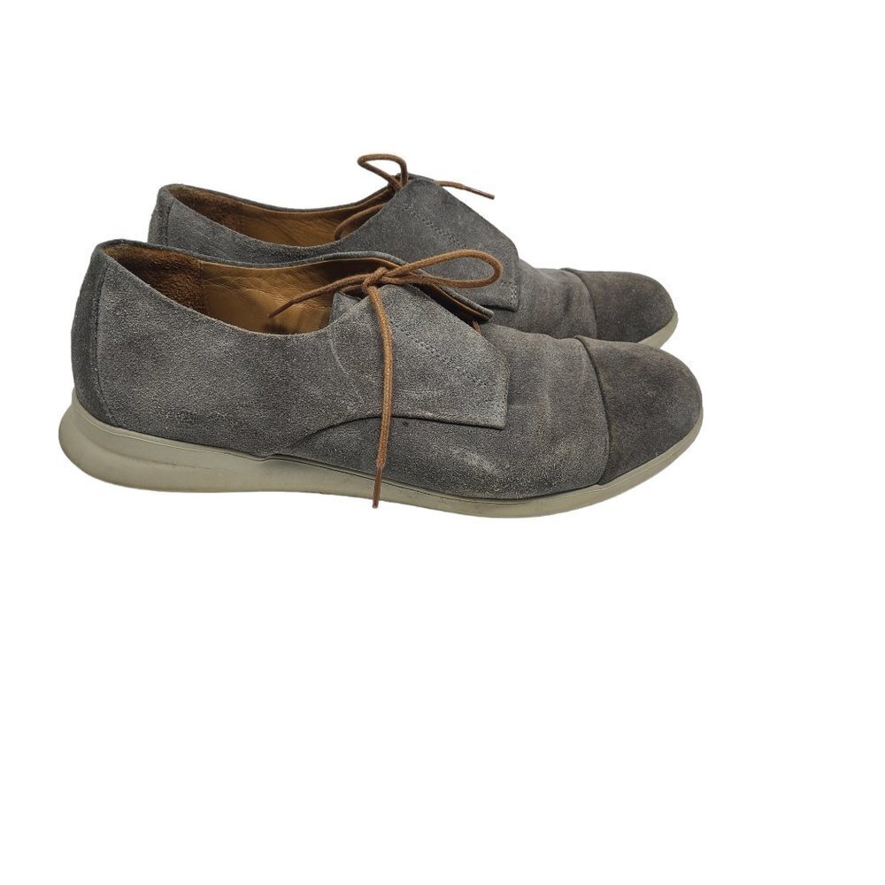 Samuel Hubbard Shoes  Women's‎ 8.5 Freedom Now Oxfords Gray Taupe Suede Comfort